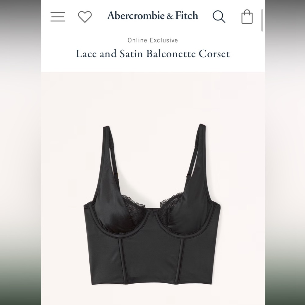NWT Abercrombie & fitch corset top